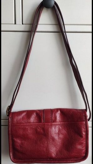 Marks & Spencer Vibrant Red Leather Crossbody bag