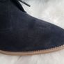 Brand New Authentic Balenciaga Lace up navy suede ankle boots size 7 Image 7