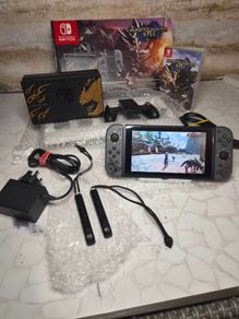 Nintendo Switch Monster Hunter Rise Limited Edition Bundle Like New