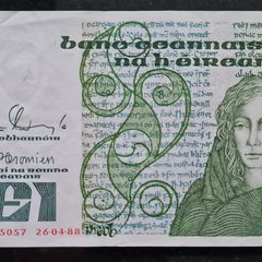 Ireland 1988 Medb 1 pound banknote