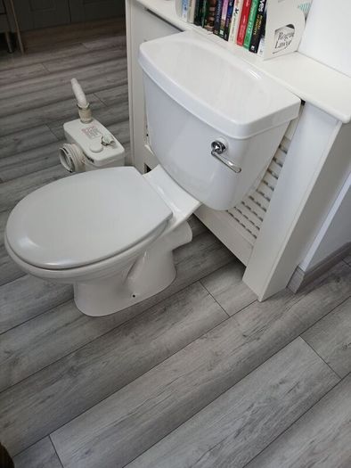 saniflo and toilet