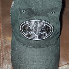 DC Batman Hat Adjustable Snap Back Meshback OSFA Black