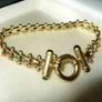Vintage Hallmarked 9ct Gold - 3 Col' Gold Bracelet Image 8