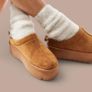 SeQwl UK 6/39Camel Platform Mule Slippers Faux Suede Chunky Sole Clogs Image 8