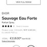 sauvage Dior eau Forte x2 Image 2
