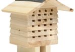 Bee Hotel Solid Firwood 22x20x20 cm