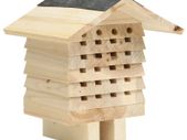 Bee Hotel Solid Firwood 22x20x20 cm
