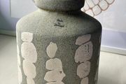 Beautiful Handmade Vase with reactive drip glaze