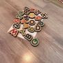 Educational wooden animals, letters and numbers + tiger bag Image 2