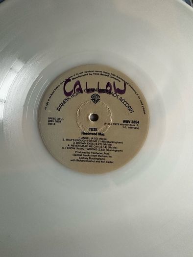 Rare Fleetwood Mac double translucent white Zimbabwe release in vg+ condition