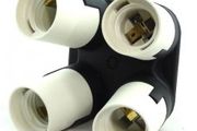 4 in 1 E27 Expand Lighting Lamp Bulbs Holder Adapter