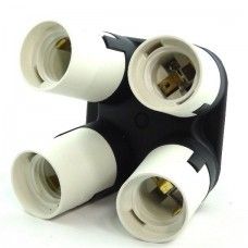 4 in 1 E27 Expand Lighting Lamp Bulbs Holder Adapter