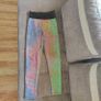 Tie Dye Honeycomb Textured Ruched Bum Leggings, size 10 Image 3