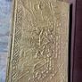 Ornate Brass Fireside Coal Box Embossed Tavern Scene Image 6