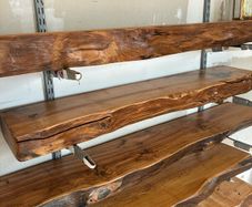 Live Edge Rustic Chestnut Mantels
