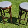 Pair of Vintage Thonet Style Bentwood Cafe Bar Stools Excellent Condition Image 2
