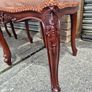 Set of 6 Carved Dining Chairs Solid Wood Image 9