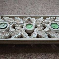 Indian Wood Teacandle holder