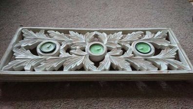 Indian Wood Teacandle holder