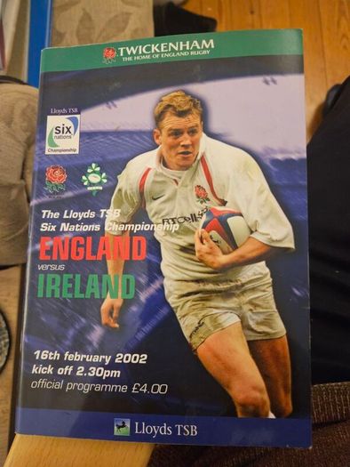 Ireland International Rugby Programs In Good Condition.  See Photos For