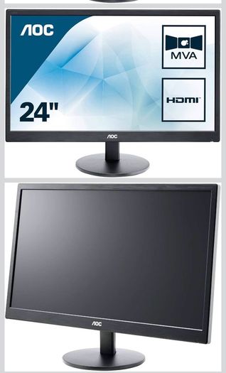 AOC 23.6in Full HD Monitor M2470SWH - Perfect Condition