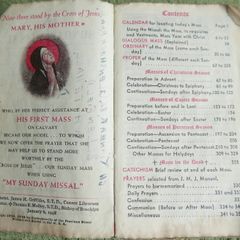 Vintage 1938 My Sunday Missal