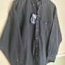 mens GANT shirt Cambridge Plaid 100% cotton check shirt navy Size Large  long sleeve heavy BRAND NEW BNWT Image 6