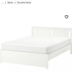 Double bed with mattress included