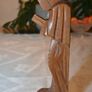 Vintage carved figurine of a reading monk Image 3