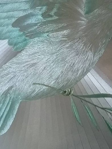 Vintage Large Dove Of Peace Mirror