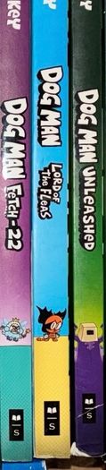 Dav Pilkey Dog Man 3 Book Bundle (Books 2, 5, 8) Graphic Novels