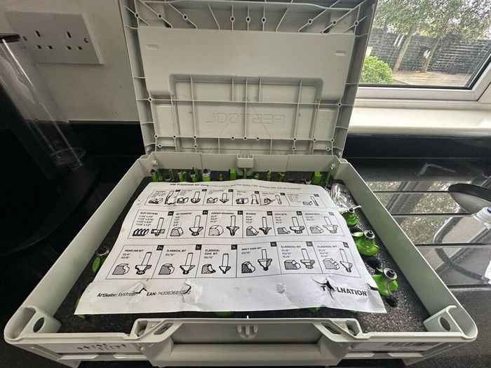 Festool brand new 50 carbide router bit set in Sys