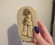Willow tree mother and daughter trinket box
