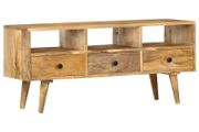 TV Cabinet 110x36x50 cm Solid Mango Wood