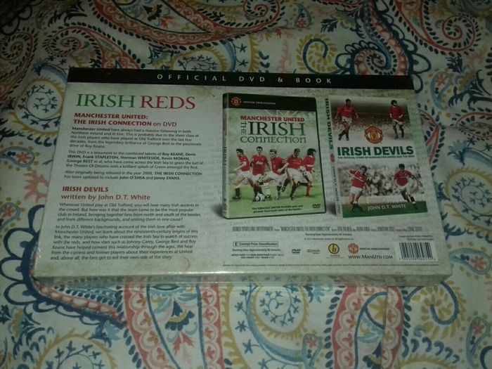Manchester United/Irish Reds/Official dvd and book set ( still in plastic )