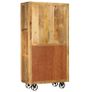 Highboard Solid Mango Wood 95x45x185 cm Image 8