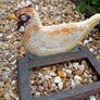 Vintage Cast Iron Chicken Boot Scraper Image 2