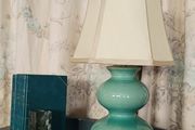 Ceramic table lamp with shade