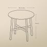 Dining table round wooden Image 4