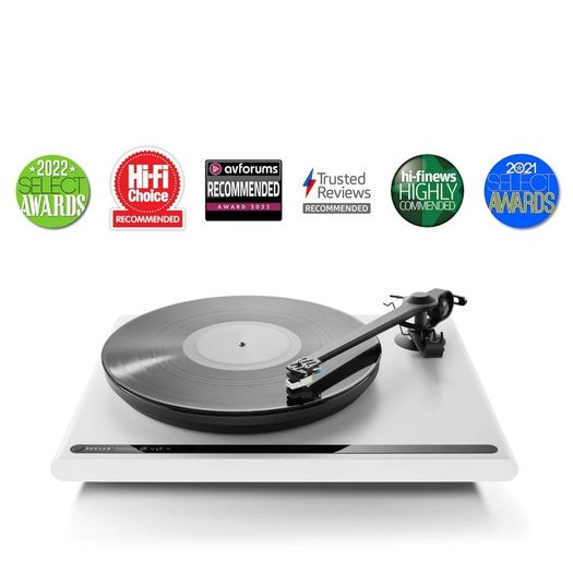 Rare Multy award winning Audiophile Quality Roksan Attessa Turntable ice White pristine condition Stunning bargain