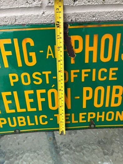 Enamel Sign