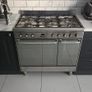 Smeg CC92MX9 Cucina Double Cavity 90cm Dual Fuel Range Cooker - Stainless Steel Image 3