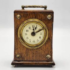 Antique 1800s Table Clock for Restoration project Alarm Wecker works