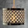 Acrylic Moda Sparkly Ceiling Pendant Light Shade, Steel Image 3