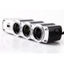 Car Interior 3 Sockets Car Cigarette Lighter Extender Splitter and 1 USB Port Car Charger Image 2