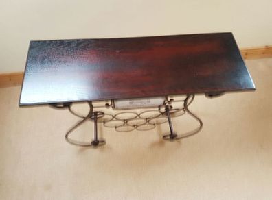 Wine storage and display table