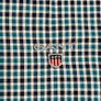 GANT Tech Prep Check Long Sleeve Regular Fit Cotton Shirt Size 2XL - Teal\Blue Image 3