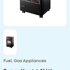 super heat 4.2kw gas heater with gas bottle