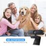 1080P HD Autofocus Webcam, Dual-Mic and Privacy Cover for Mac/Computer/Laptop/Xbox One, Live Streaming/Skype/Video Chat/On-line Class/Conference, Black (FREE POSTAGE) Image 6