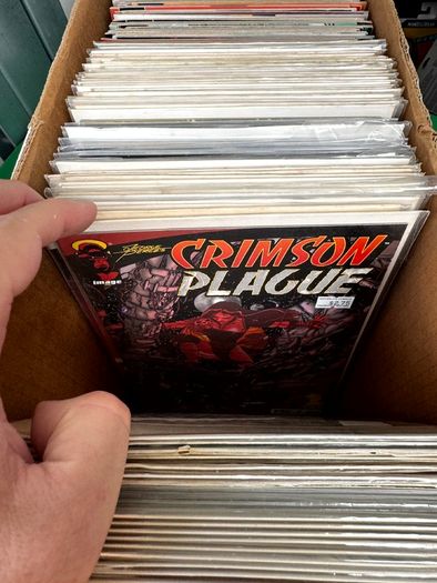 Indie Long Comic Box w 325 Comics for Sale